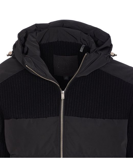 Moose Knuckles Blue Zip-Up Hooded Jacket for men