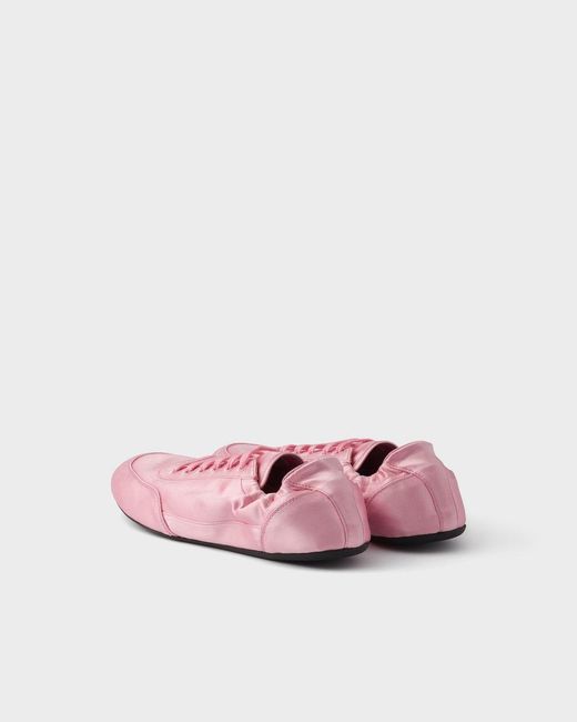 Prada Pink Collapse Low-Top Sneakers