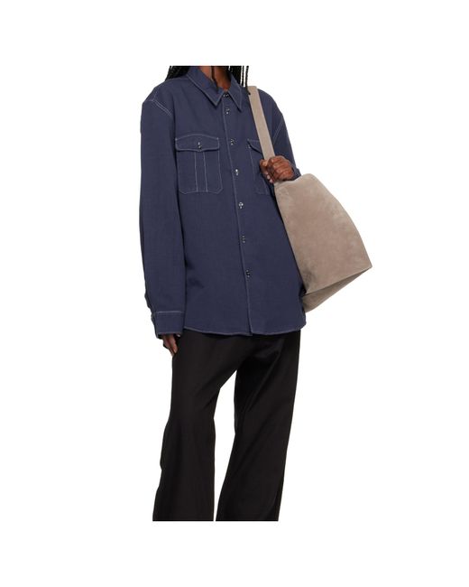 Studio Nicholson Blue Louro Utility Shirt for men