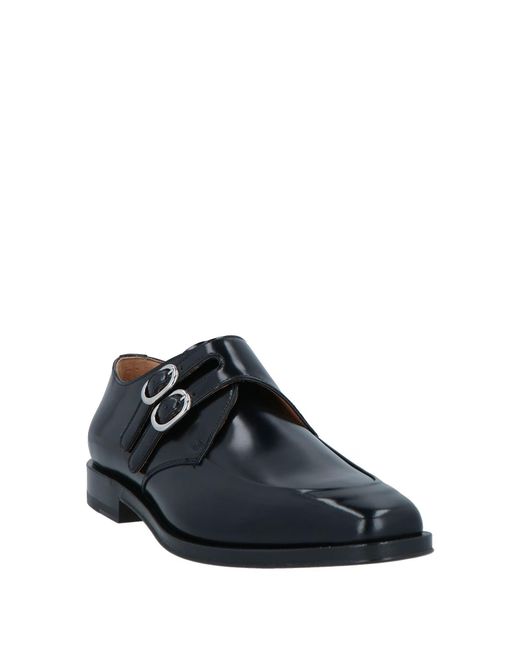 Maison Margiela Black Square-Toe Minimalist Flat Shoes