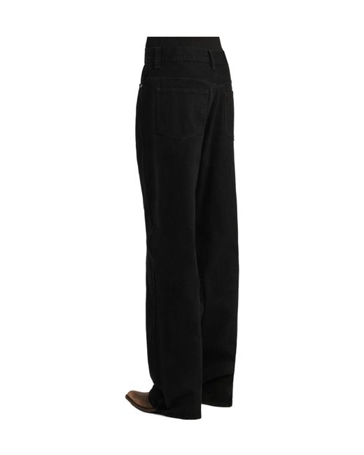Khaite Black Bonnie Low Waisted Jeans