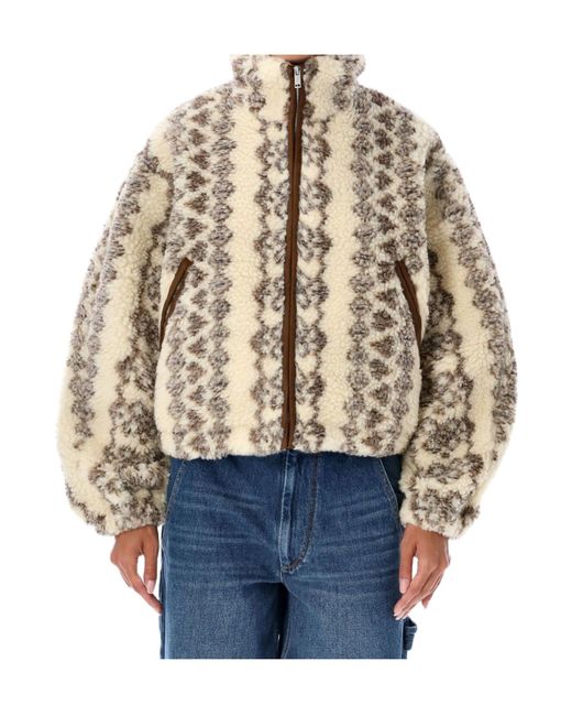 Isabel Marant Natural Isabel Marant Étoile Zipped Bomber Jacket
