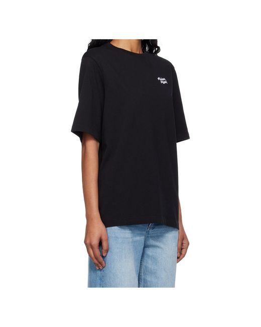 Maison Kitsuné Black Maison Kitsuné Handwriting Comfort T-Shirt
