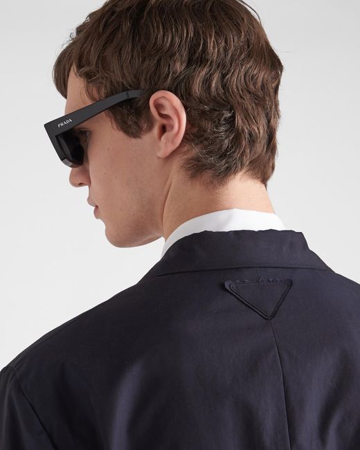 Prada Blue Single Breasted Tailored Blazer for men