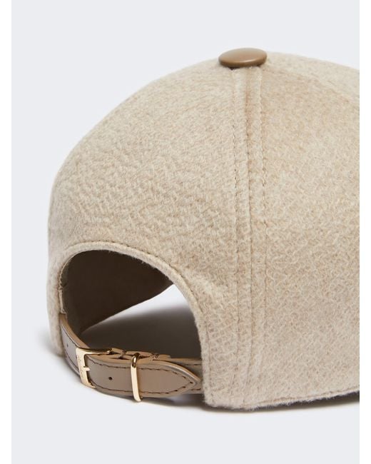 Max Mara Natural Logo Patch Baseball Cap