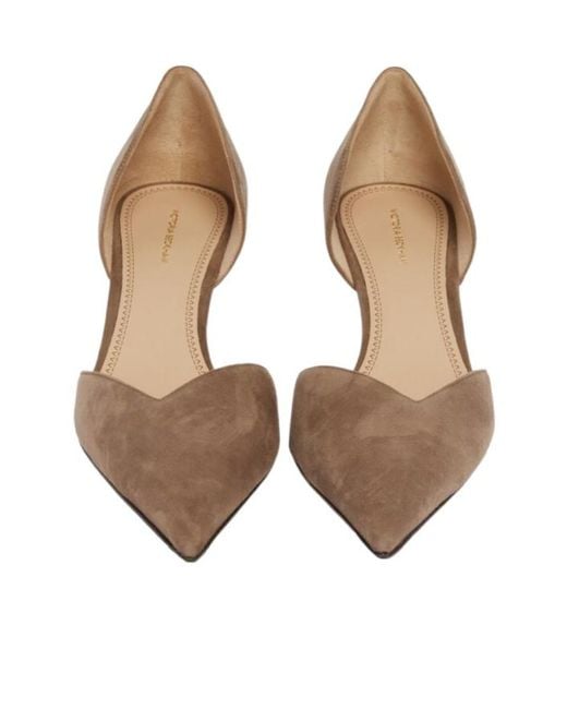 Victoria Beckham Brown Pointed-Toe High-Heeled Boots