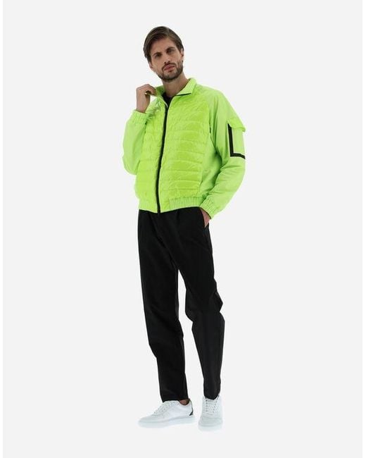 Herno Green Quilted Zip-Up Down Jacket for men