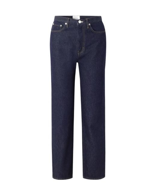 Loulou de Saison Blue Jude Organic High-Rise Straight-Leg Jeans