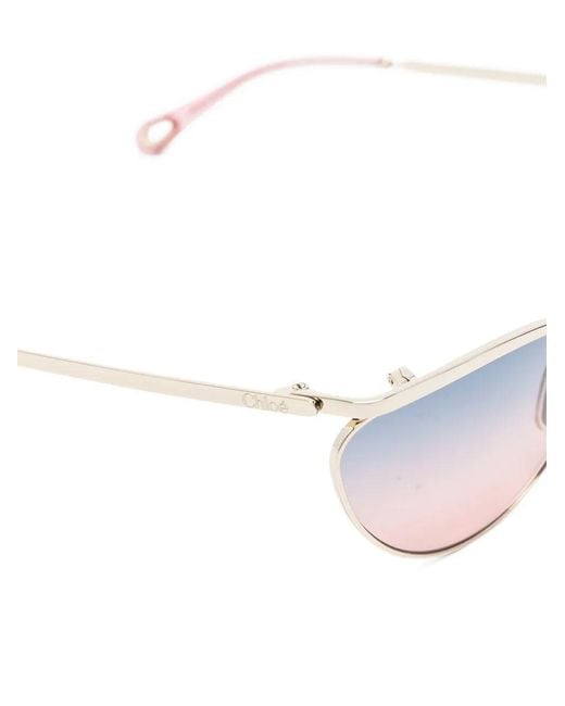 Chloé White Chloé Eyewear Uma Sunglasses
