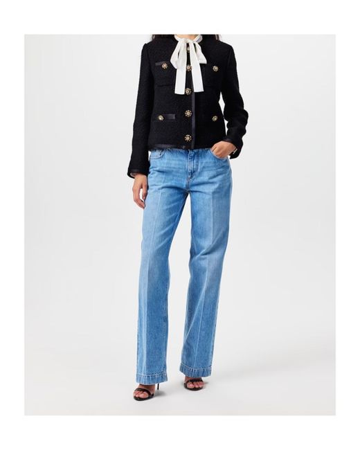 Dolce & Gabbana Black Button-Down Bouclé Jacket