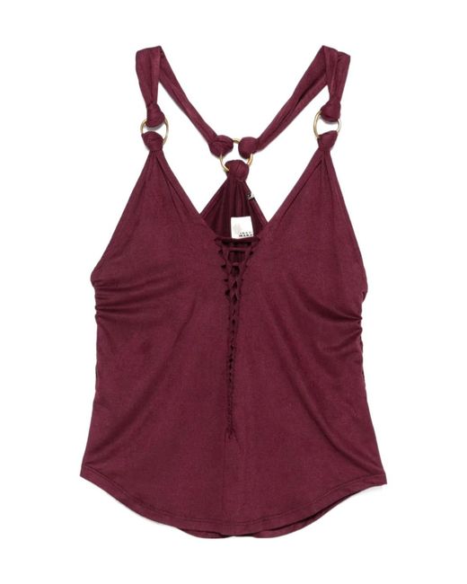 Isabel Marant Purple Sakina Top