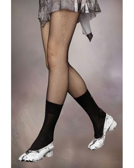Maison Margiela White Tabi New Slip-On Ballerina Shoes