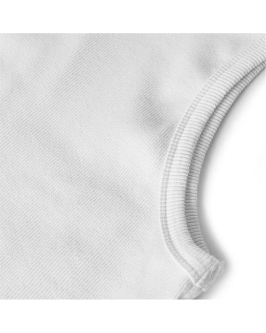 Anine Bing White Sleeveless Vest