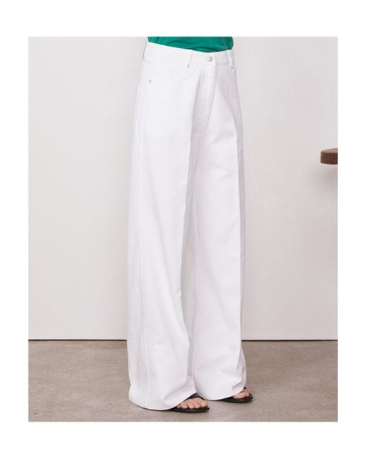 Officine Generale White Ginger 5Pkt Cotton Denim Clothing