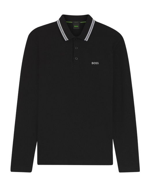 Boss Black Longsleeve Polo Shirt for men