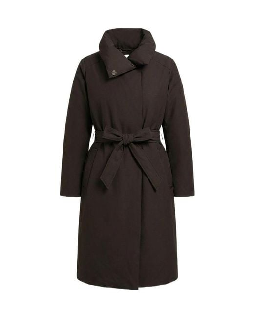Moose Knuckles Black Lonsdale Long-Sleeve Coat