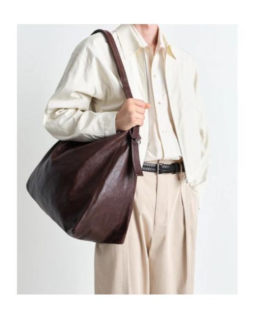 Lemaire Brown Belted Shoulder Bag