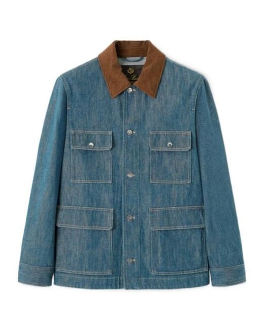 Loro Piana Blue Cobh Jacket for men