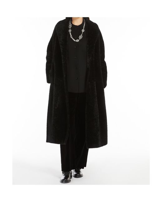 Max Mara Black 'S Wide Leg Cropped Trousers