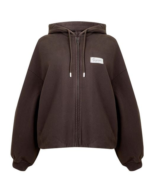 Jacquemus Brown Oversized Pullover Sweatshirt