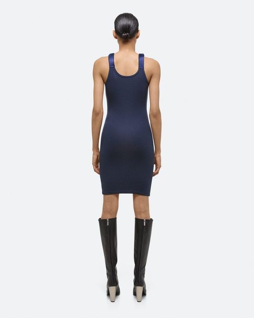 Helmut Lang Blue Seatbelt Tank Dress