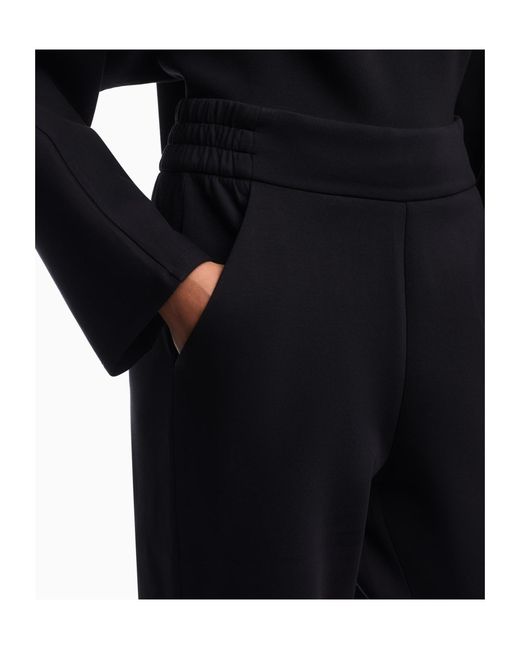 Emporio Armani Black Logo Print Joggers
