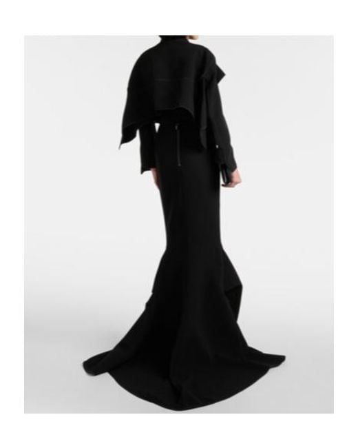 Maticevski Black Tuberose Maxi Skirt