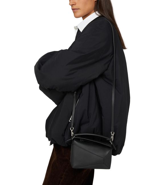 Loewe Black Mini Puzzle Top Handle Bag