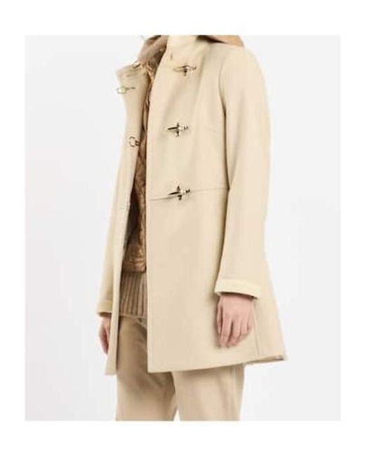 Fay Natural Virginia Polo Neck Coat