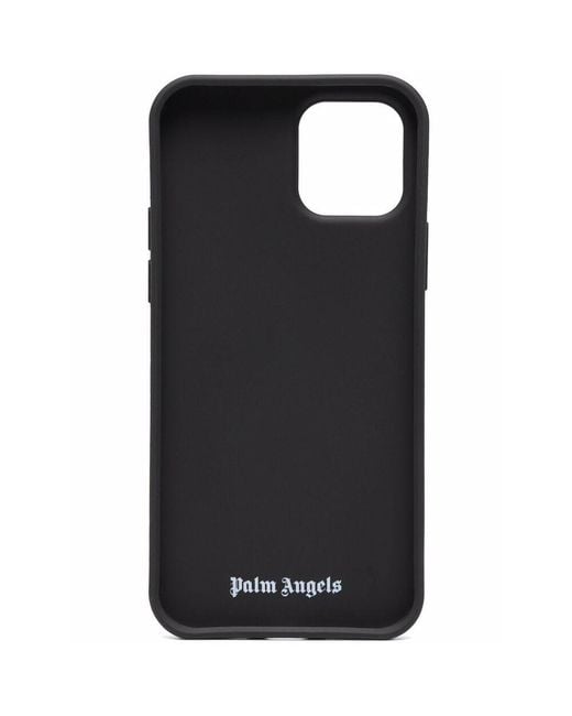 Palm Angels Black Bandana-Print Iphone 12 Pro Max Case for men