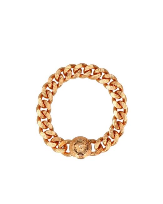 Versace Metallic Medusa Chain Bracelet for men