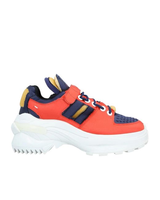 Maison Margiela White Color-Block Platform Sneakers
