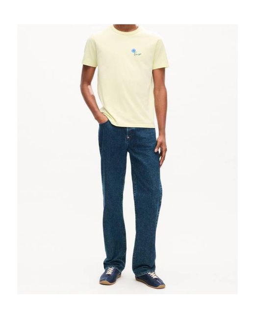 KENZO White Tulip' Embroidered Slim T-Shirt for men