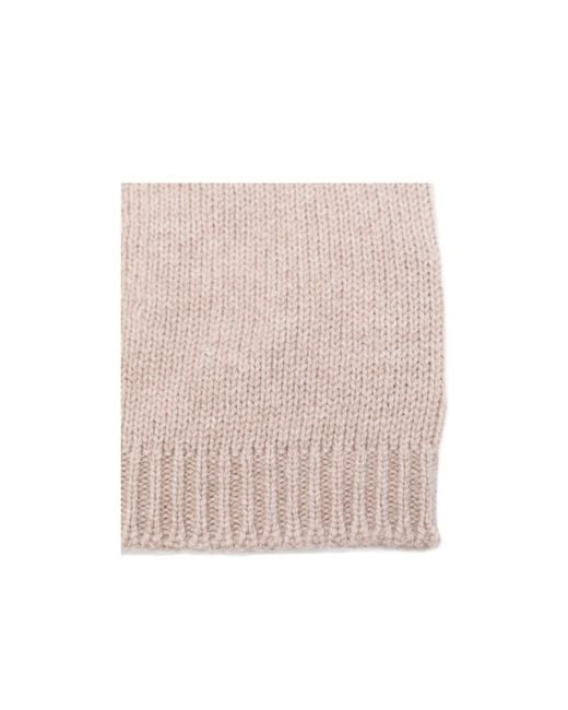 Fabiana Filippi Natural Ribbed-Trim Beanie Hat