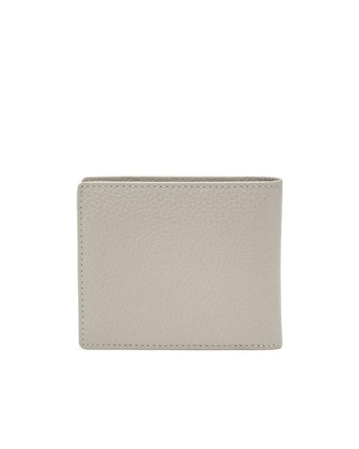 DIESEL Gray Logo-Plaque Leather Wallet for men