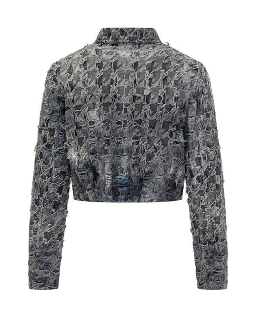 DIESEL Gray Jackets Poliammide