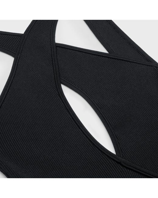 Céline Blue Steel Ring Tight-Fitting Jumpsuit