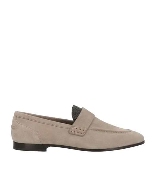 Brunello Cucinelli Brown Minimalist Loafers