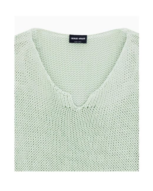 Giorgio Armani Green Jumper for men