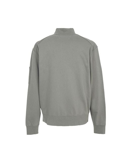 C P Company Gray Chest Pocket Zip Jacket for men