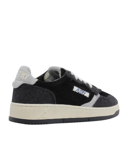 Autry Black Lace-Up Sneakers for men