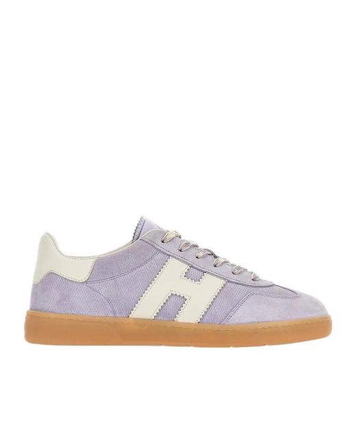Hogan Gray Cool Logo-Patch Sneakers