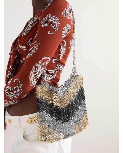 Rabanne White Chainmail Shoulder Bag