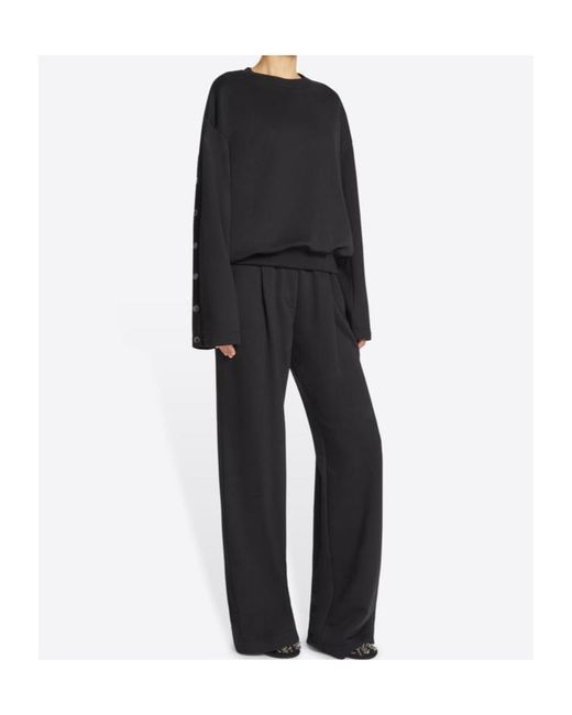 Dries Van Noten Black Straight Sweatpants
