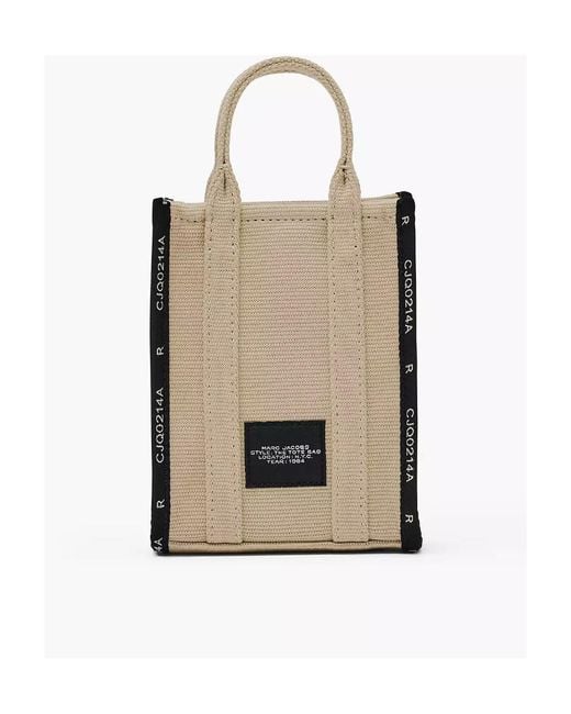 Marc Jacobs Black The Jacquard Crossbody Tote Bag