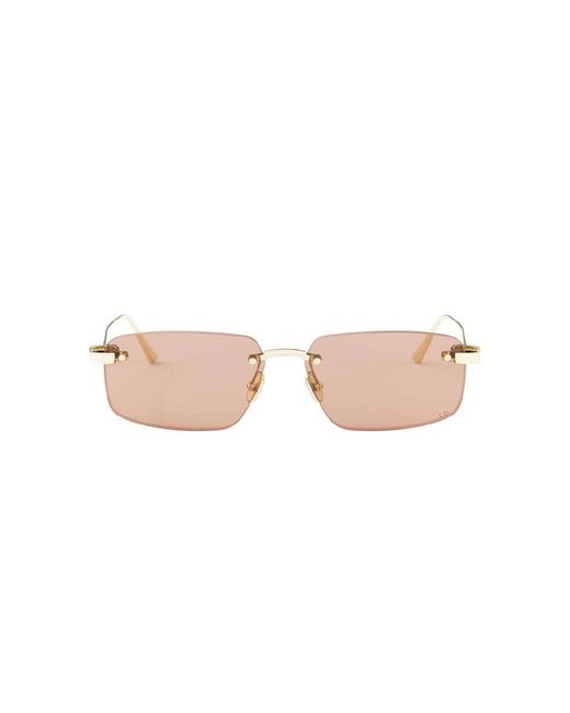 Dior White Eyewear C S4U Rectangular Frame Sunglasses