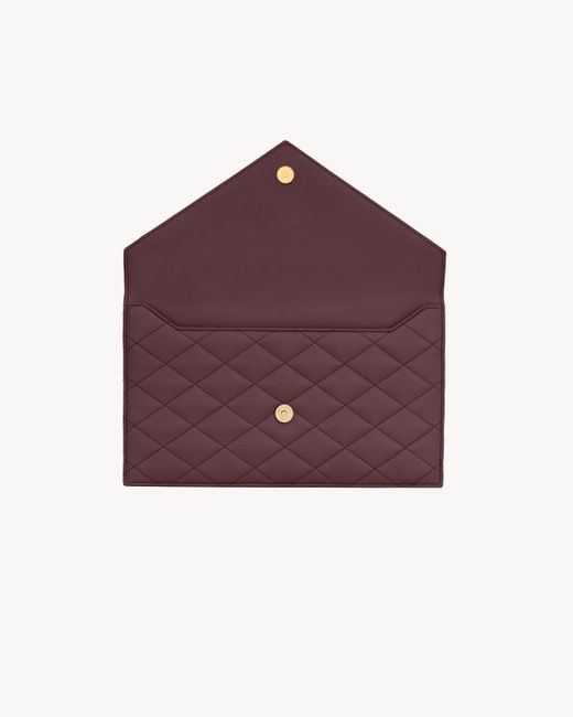 Saint Laurent Purple Paris Pouch