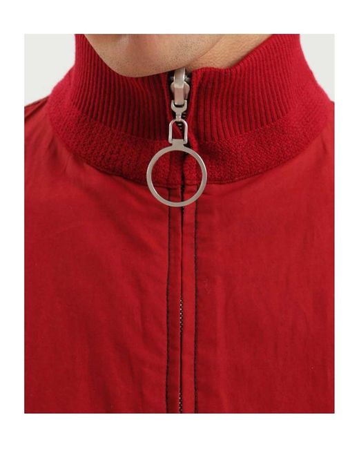 1989 STUDIO Red Ribbed Collar Coat