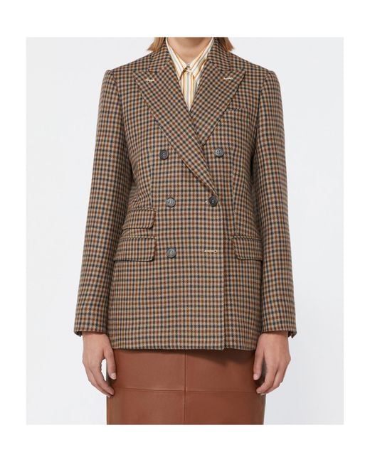 Max Mara Brown Long-Sleeved Suit Jacket