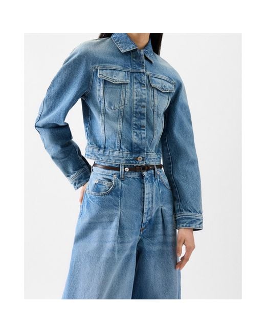 Jacquemus Blue The Ovalo De-Nîmes Denim Jacket